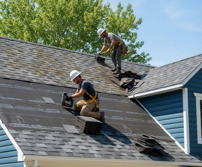 Local Asphalt Roofing pros at work