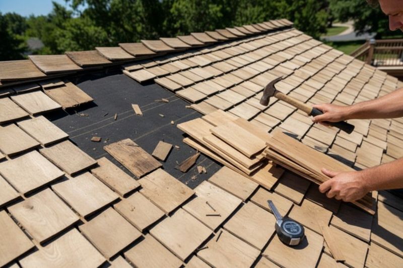 Wood Shake Roof Replacement in Whitinsville, MA